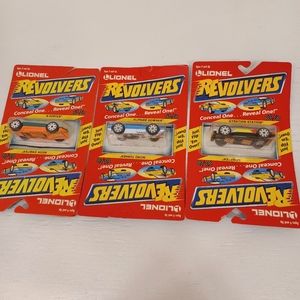 Vtg. Lionel Revolers cars 3 packs  die cast cars